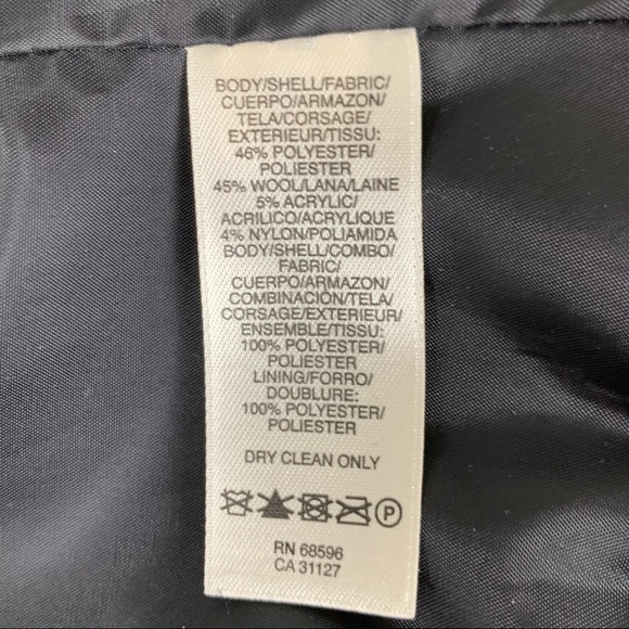 DKNY Jeans Moto Jacket XS Black Dark Grey - Picture 12 of 12